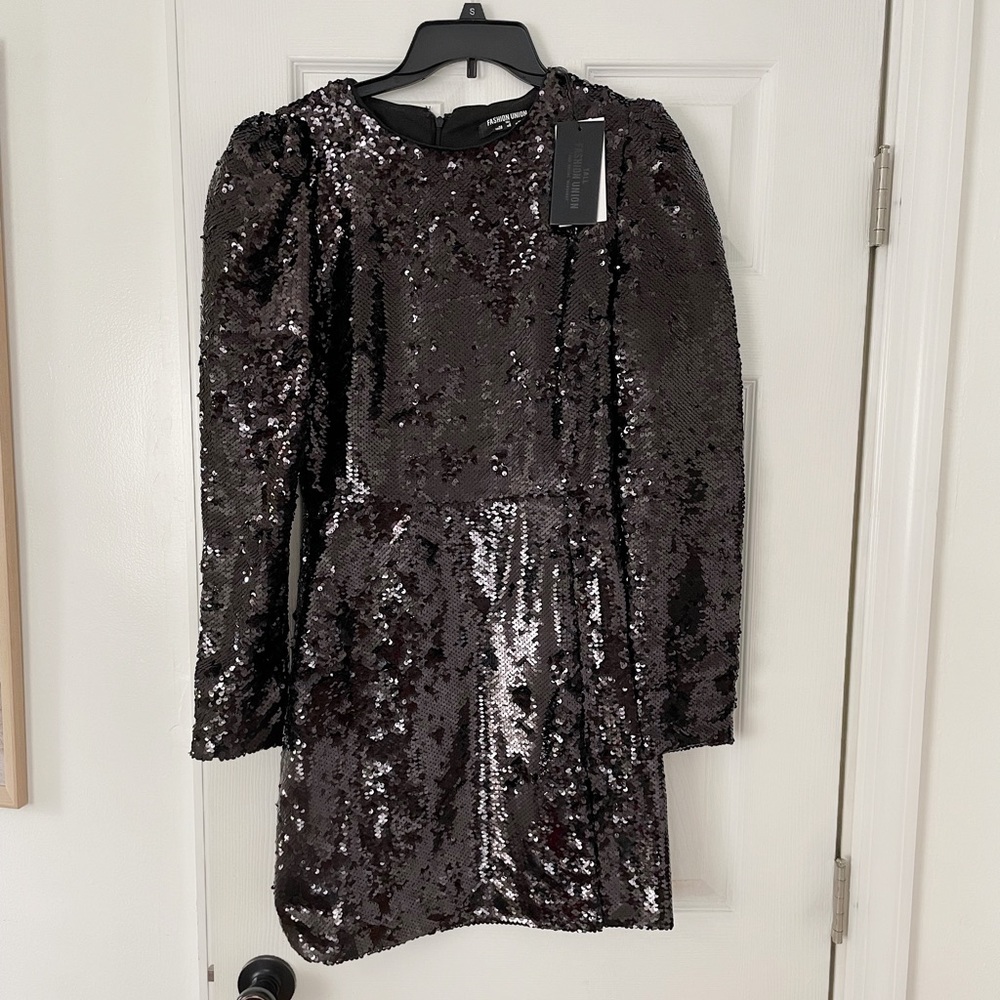 Black sequin dress- never worn